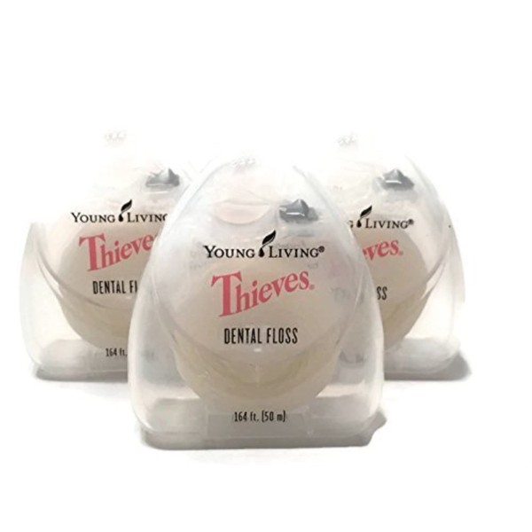 Young Living Thieves Dental Floss - Essential Oil-Infused Oral Care - 3 Pack for a Fresh and Clean Smile - Promotes Healthy Teeth and Gums with Thieves