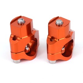 JFG RACING Dirt Bike Handlebar Riser,CNC Motorcycle Handle Bar Mounts Clamps for 125-530 SX SXF EXC EXCF XCW XCFW 2000-2016-Oange