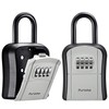 Puroma Key Lock Box, Portable Combination Lockbox Wall-Mounted Key Storage