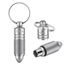 TISFA Cigar Punch Cutter Cigar Hole Opener Portable Screw Out Stainless Steel Puncher (Silver)
