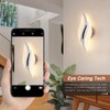 CANEOE Modern LED Wall Sconce 6000K Chrome Indoor Wall Light