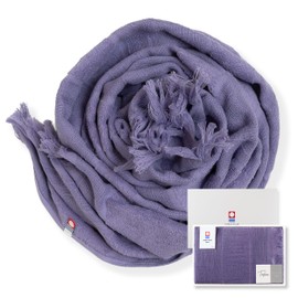 Original YAMATO Imabari Towel Certified Scarf Towel, 13.6 x 73.4 inches (34.5 x 186 cm), Made in Japan, 100% Cotton, Absorbent, Quick Drying, For Couples, 3D Wrap, Present, Gift, Direct Sales by