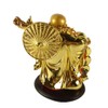 Betterdecor 5.5" Feng Shui Golden Laughing Happy Buddha Statue Holding