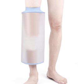 Fasola Cast Cover Knee Adult for Showering, Reusable Cast, Dressing and Bandage Cover, Watertight Protection for Knee, Leg
