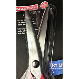MUNDIAL Softy Cut Pinking Shears 8.5 Inches / 21 cm