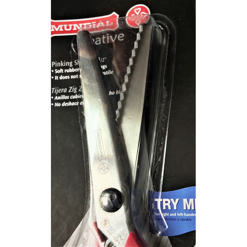 MUNDIAL Softy Cut Pinking Shears 8.5 Inches / 21 cm