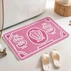 Pink Money Rug Cool Rugs for Bedroom Entrance Bathroom 2