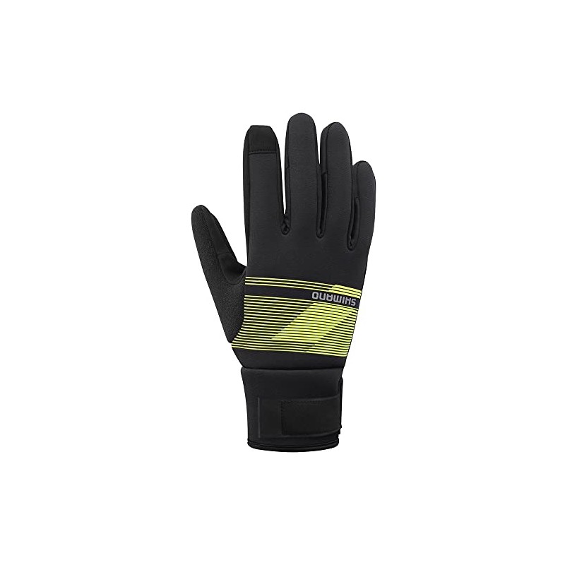 Shimano Windbreak Men's Thermal Gloves Black/Yellow