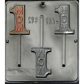 #1 Mom Chocolate Lollipop Lollipops Candy Mold Mothers Day 5007