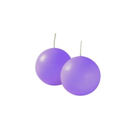 Cereria Di Giorgio - 12 Candele Sfera - Diametro 4.5 cm - Colore Viola Chiaro - Durata 5 Ore