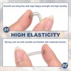 sourcing map Compression Spring 4 mm OD 0.4 mm Wire