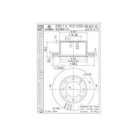 Brembo 09B54410 North America 09.b544.10 Rear Brake Rotor/disc