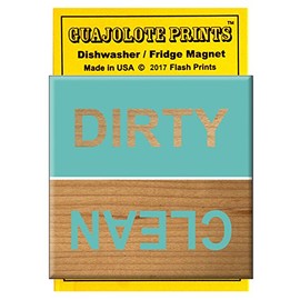 Dishwasher Magnet Clean Dirty Sign, Strong Clean and Dirty Magnet for Dishwasher (Elegant Beach Colors)