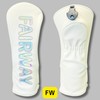 【Lettering Lines】Golf Headcover, Hologram Lettering, Waterproof, Driver Fairway Hybrid (UT),