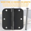 6 Pieces of 3.5-inch Indoor Door Hinge pins Replacement, Suitable