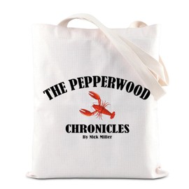 TGBJE TV Show Inspired Tote Bag TV Series Lover Gift The Pepperwood Chronicles Shoulder Bag Nick Miller Fans Gift (C-Chronicles tote)