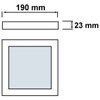HAVA Ultraslim LED CCT Die-Cast Surface-Mounted Light 18 W Warm