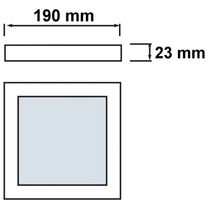 HAVA Ultraslim LED CCT Die-Cast Surface-Mounted Light 18 W Warm