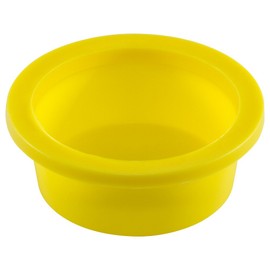 Caplugs ZWF34-21AO1 Plastic Tapered Cap and Plug with Wide Thick Flange WW-WF-34-2, PE-LD, Cap OD 2.010" Plug ID 2.263", Yellow (Pack of 5)