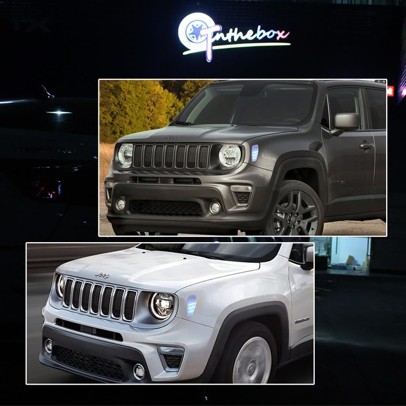 GTINTHEBOX Clear Lens Ice Blue LED Side Marker Light Lamps