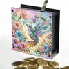 1pc Diamond Art Painting acrylic Piggy bank, DIY Flowers and
