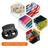 50 Pcs Plastic Cord Locks for Drawstrings Double Hole Spring