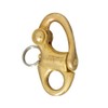 Snap Shackle Sweden Rotator with Fixed Eye 40 mm Brass Bronze without Ring