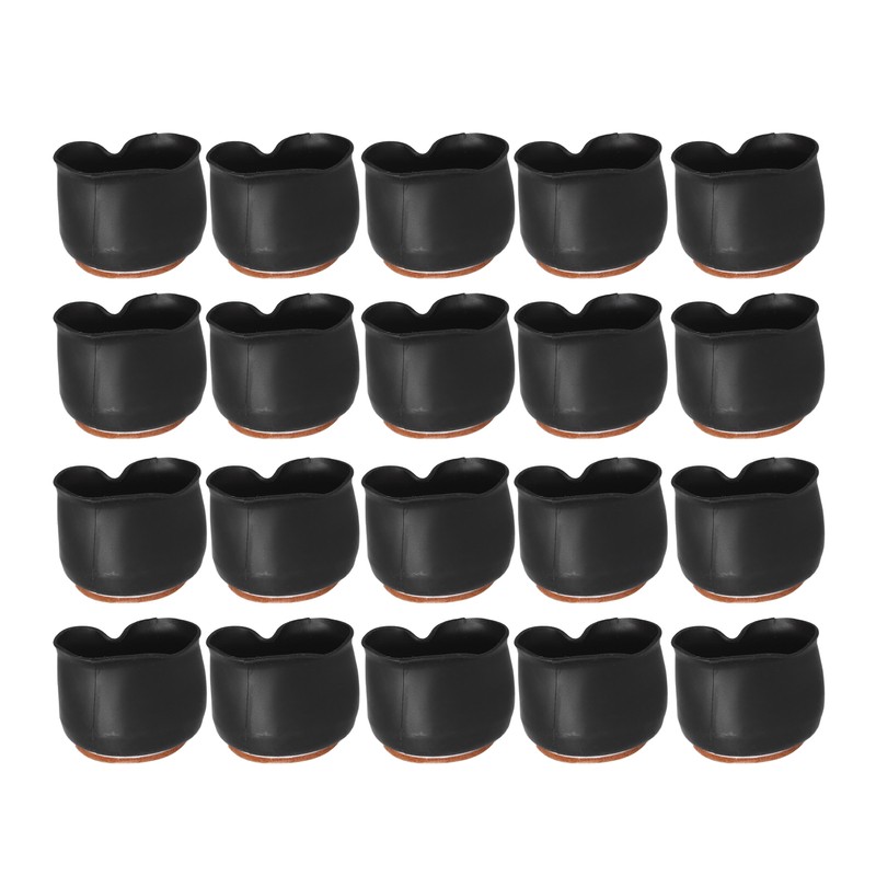 20 Pcs Chair Leg Floor Protectors Silicone Anti Slip Abrasion