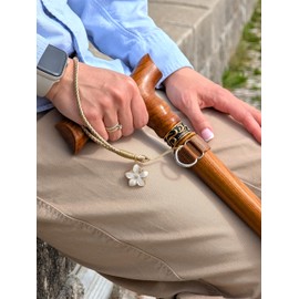 Asterom Canes for Women - Handcrafted, Fashionable, Wooden - Walking Cane for Women, Stylish Walking Sticks for Seniors (Caramel, 36 Inches)