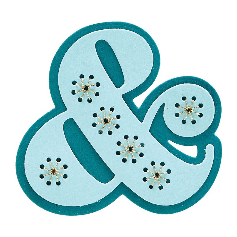 Spellbinders - Stitched &- Stitched Alphabet