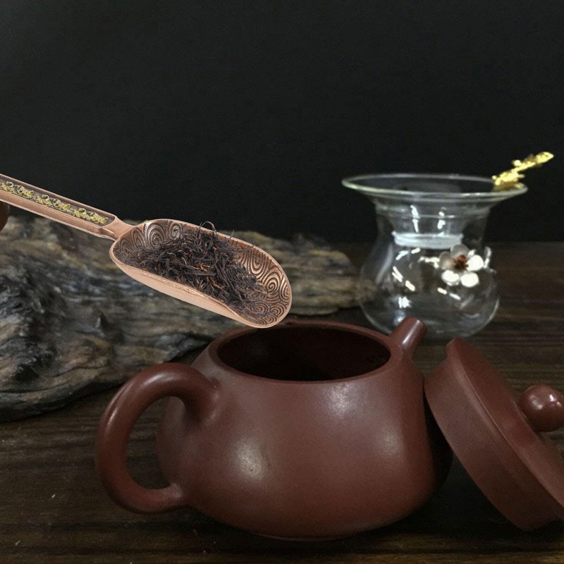 BESTONZON Tea Scoops Vintage Filling Scoop Spice Scoop Coffee Spoon