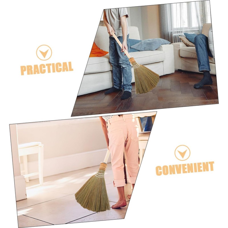 COLLBATH Multi-Purpose Sweep Broom Long Handle for Floor Cleaning Vietnamese