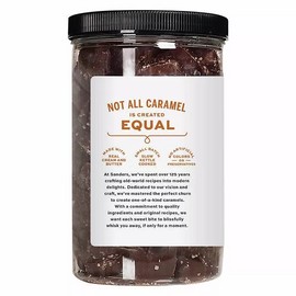 Sanders 2 Packs Sanders Dark Chocolate Sea Salt Caramels Fine Chocolates 36 oz = 4.5 lbs