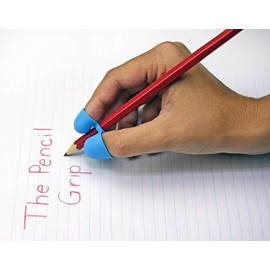 EPRHY Pencil Grip Writing Claw for Pencils and Utensils, Medium Size, 4 Count Blue/Red