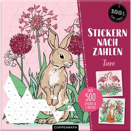 100% selbst gemacht - Sticker Kit - Sticker Art Kit - Animals - 8+ Years - 23 x 23 cm - 500 Stickers - Not Foldable