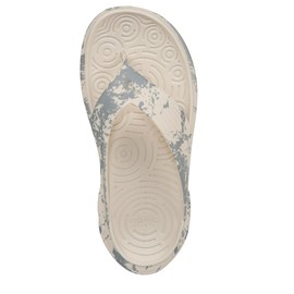 Vionic Unisex-Adult Tide X Thongs Flip-Flop, Cream/Vintage Blue, 14 Women/12.5 Men