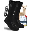 Alpaca Boot Socks for Men and Women, Moisture Wicking, Temperature