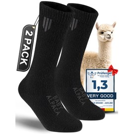 Alpaca Boot Socks for Men and Women, Moisture Wicking, Temperature Regulating, Hiking, Running (US, Alpha, Medium, Regular, Regular, Black)