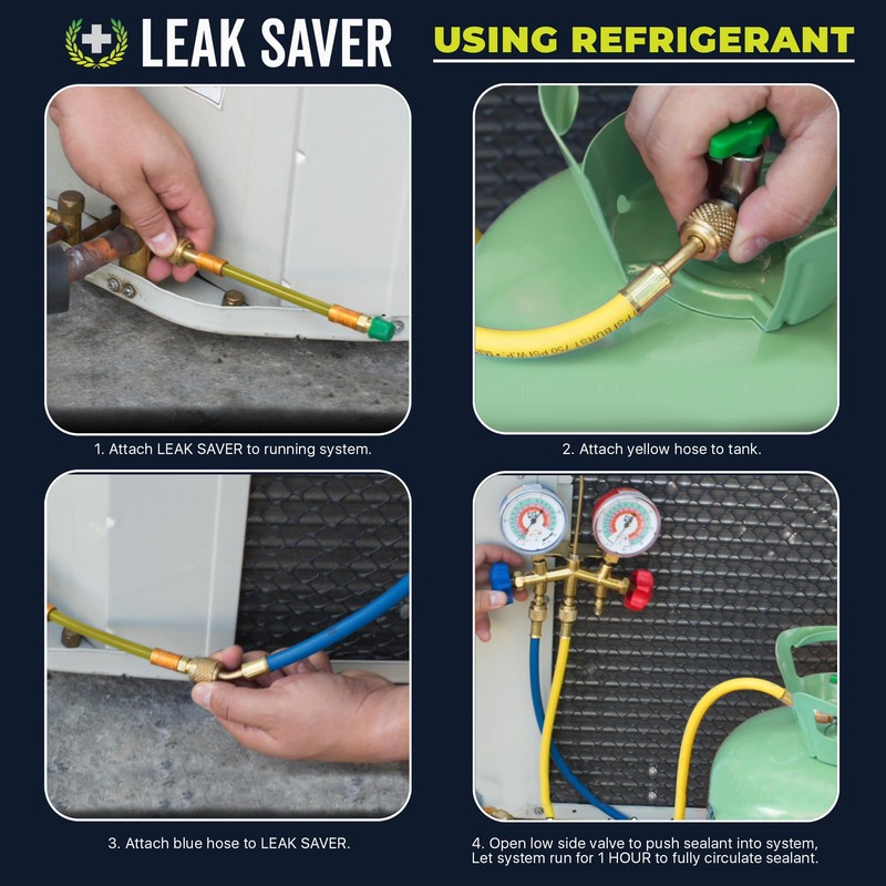 Leak Saver Direct Inject Small System with UV Dye -