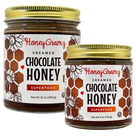 Organic Chocolate Honey- Raw Unfiltered honey - Size: 12oz