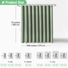Dynamene Extra Wide Shower Curtain-108 Inch Wide Waffle Weave Weighted