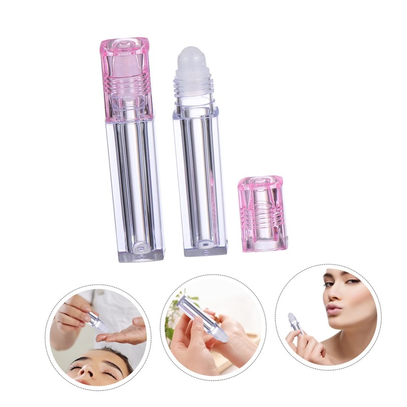 Baluue Mini Roll Lip Oils Travel Cosmetic Container 6.5ml Plastic