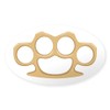 CafePress Brass Knuckles Sticker Oval Car Bumper Sticker(10-Pack)