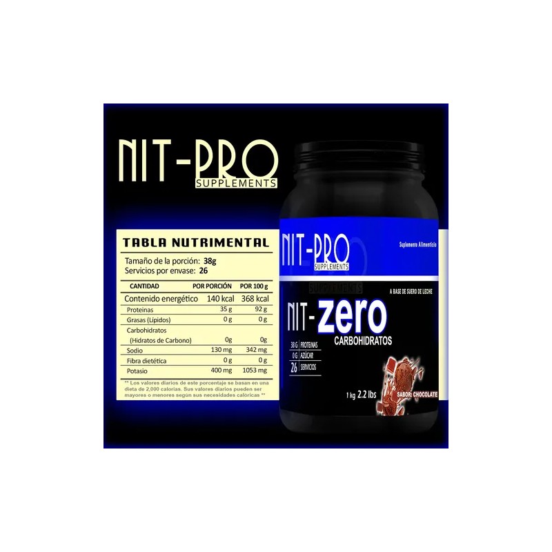 Proteína Whey Isolatada Hidrolizada Nit-pro 1kg 60servicios