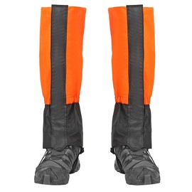Hayaww 1 Pair of Outdoor Gaiters, Hiking, Snow Gaiters, Hiking Gaiters, Waterproof, Leg Protection Gaiters for Hiking, Snow Hiking, Hunting, Cycling, Adjustable Size (A)
