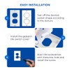 Wall Insulation Outlet Insulators Draft Sealers, 30 Pack Electrical Outlet