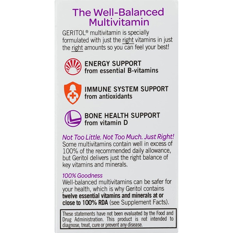 Geritol Multivitamin Nutritional Support -- 100 Tablets by Geritol