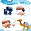 TOAOB 50pcs Blue Sew On Eyes 9mm to 15mm Plastic
