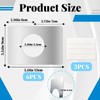 6 PCS Door Reinforcement Plate, Adhesive Door Handle Fixing Cover,