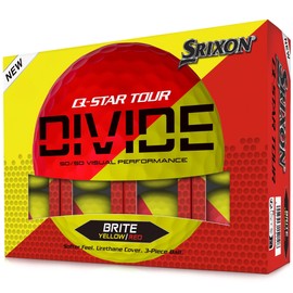Srixon Prior Generation Q-Star Tour Divide Golf Balls 1-Dozen Yellow/Red